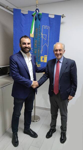 il sindaco daniele milano con il presidente carlo marino.jpeg